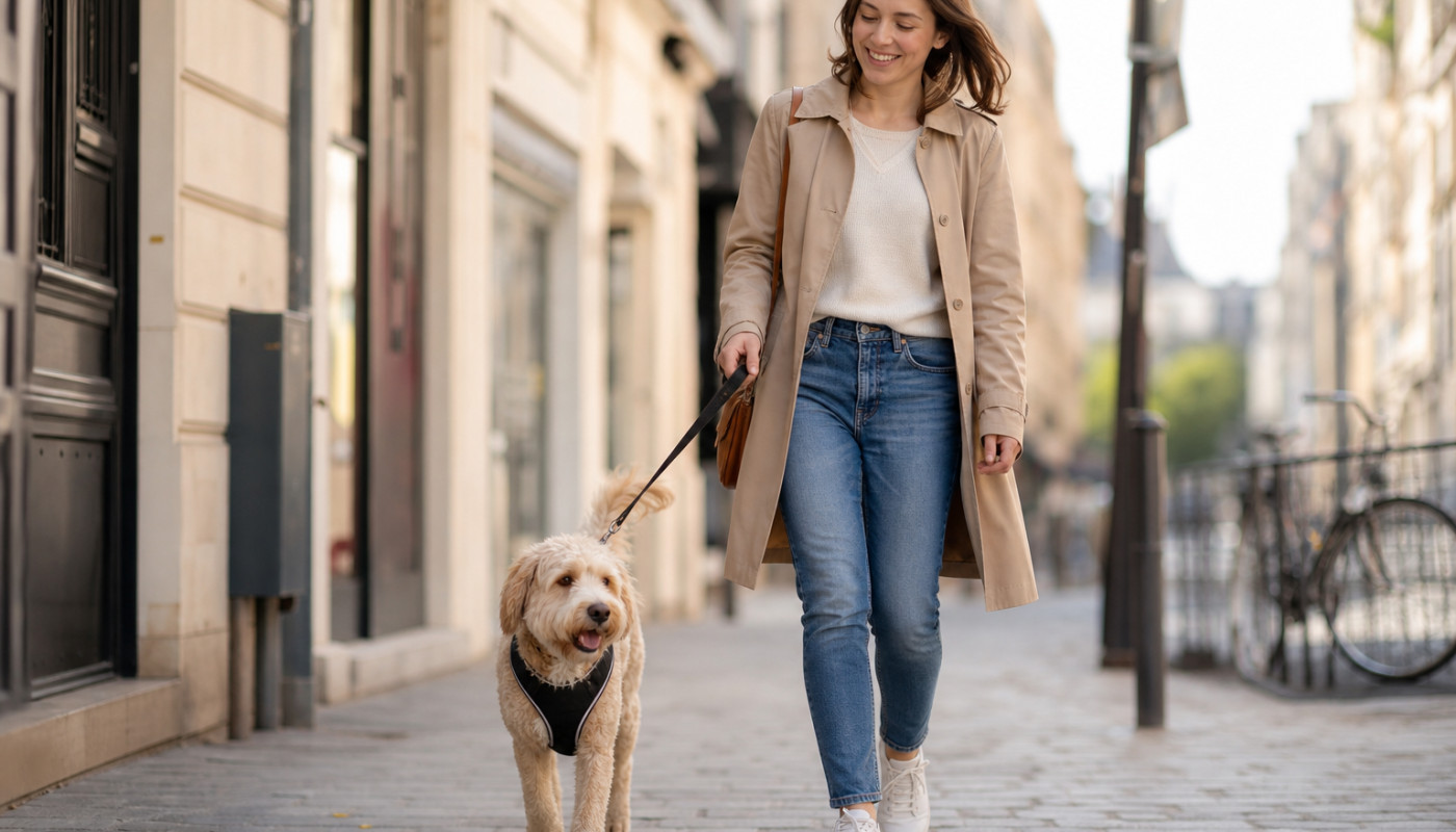 Accessoires malins : comment un simple harnais révolutionne la promenade en ville